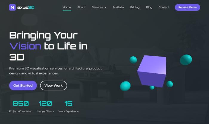 3D可视化产品制作企业官网